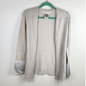 Lamberto Losani *Flawed* Wool Silk Cashmere Lightweight Longline Cardigan sz M